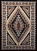 Two Grey Hills Navajo rug